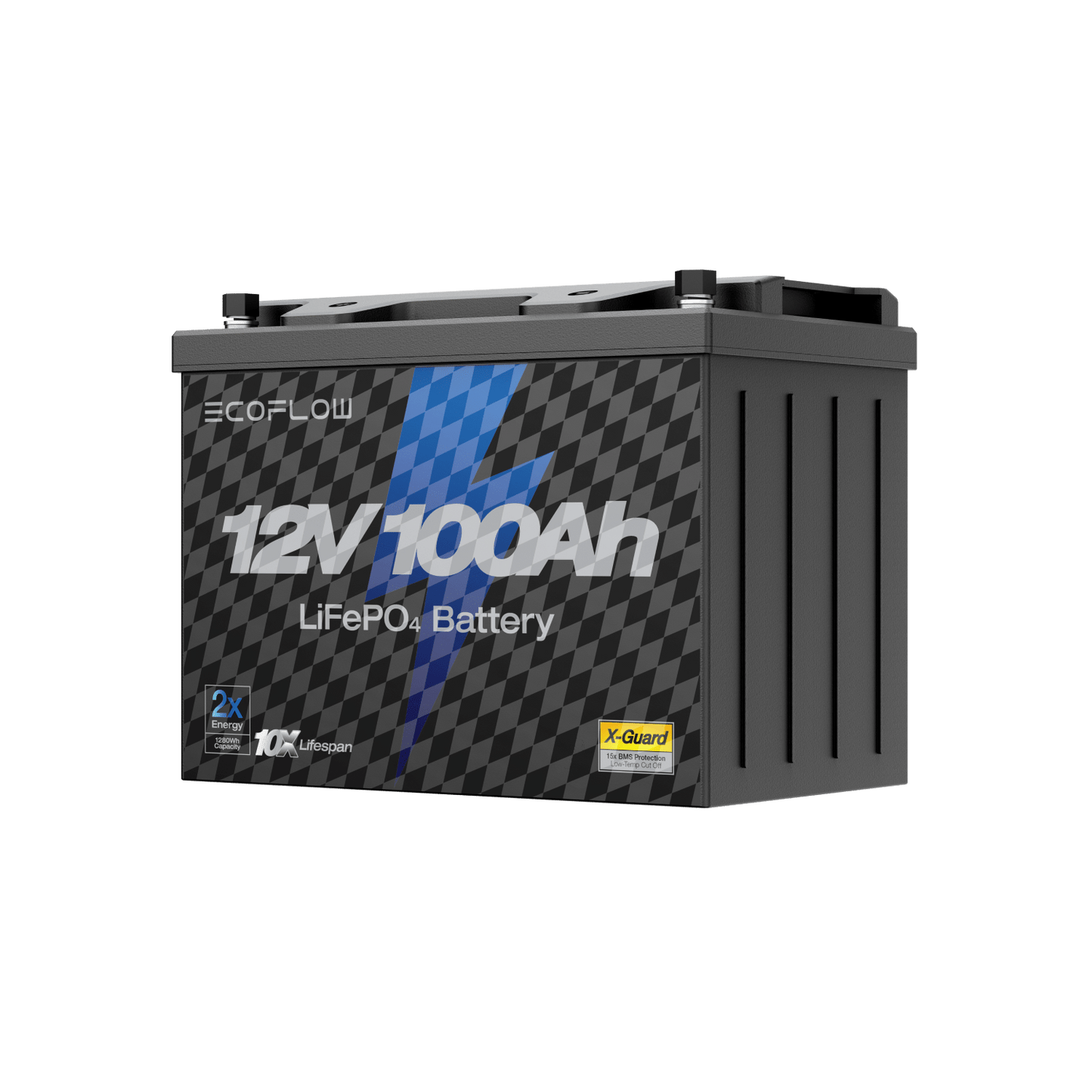 Alaiify Lithium 12V 100Ah Deep Cycle LiFePO4 Battery