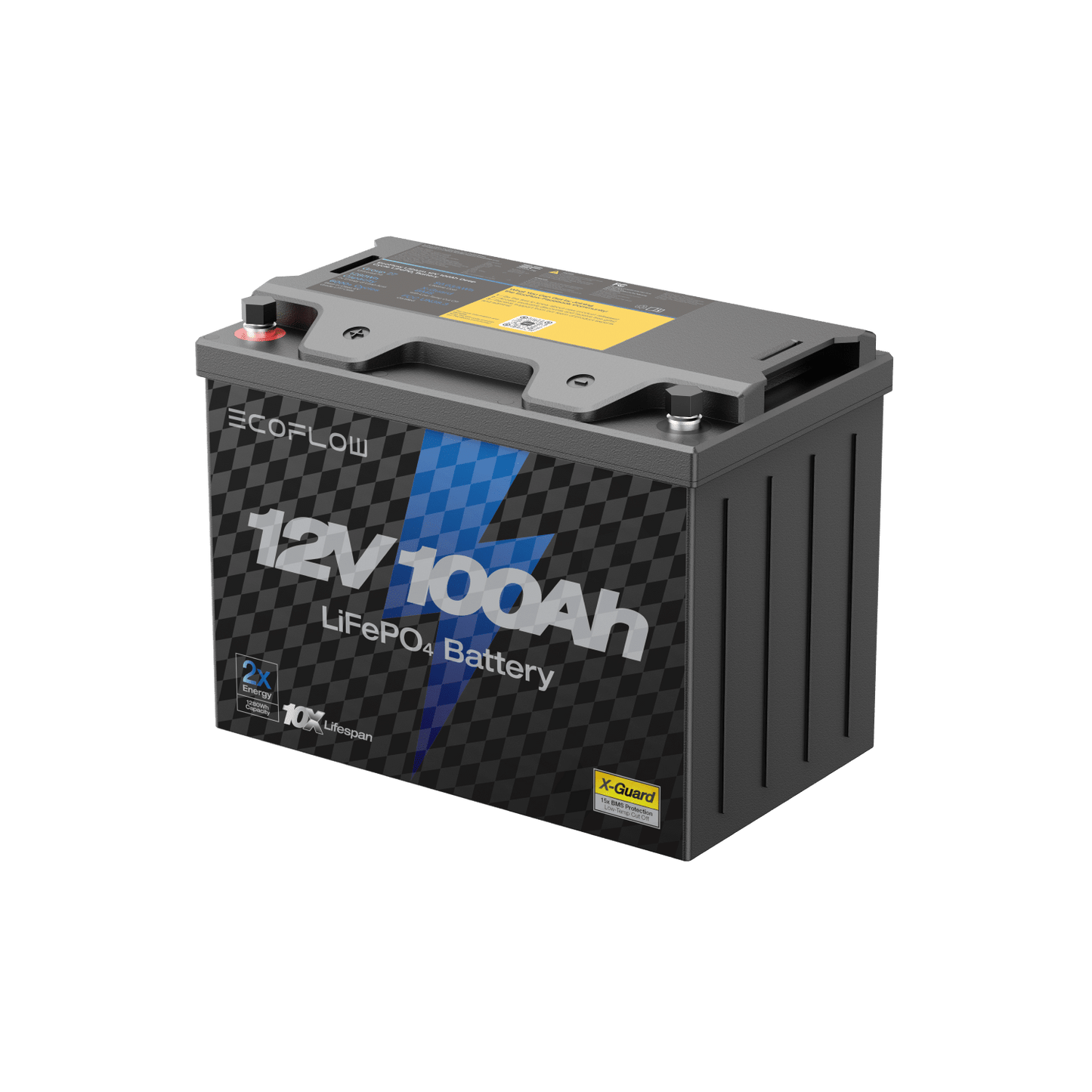 Alaiify Lithium 12V 100Ah Deep Cycle LiFePO4 Battery