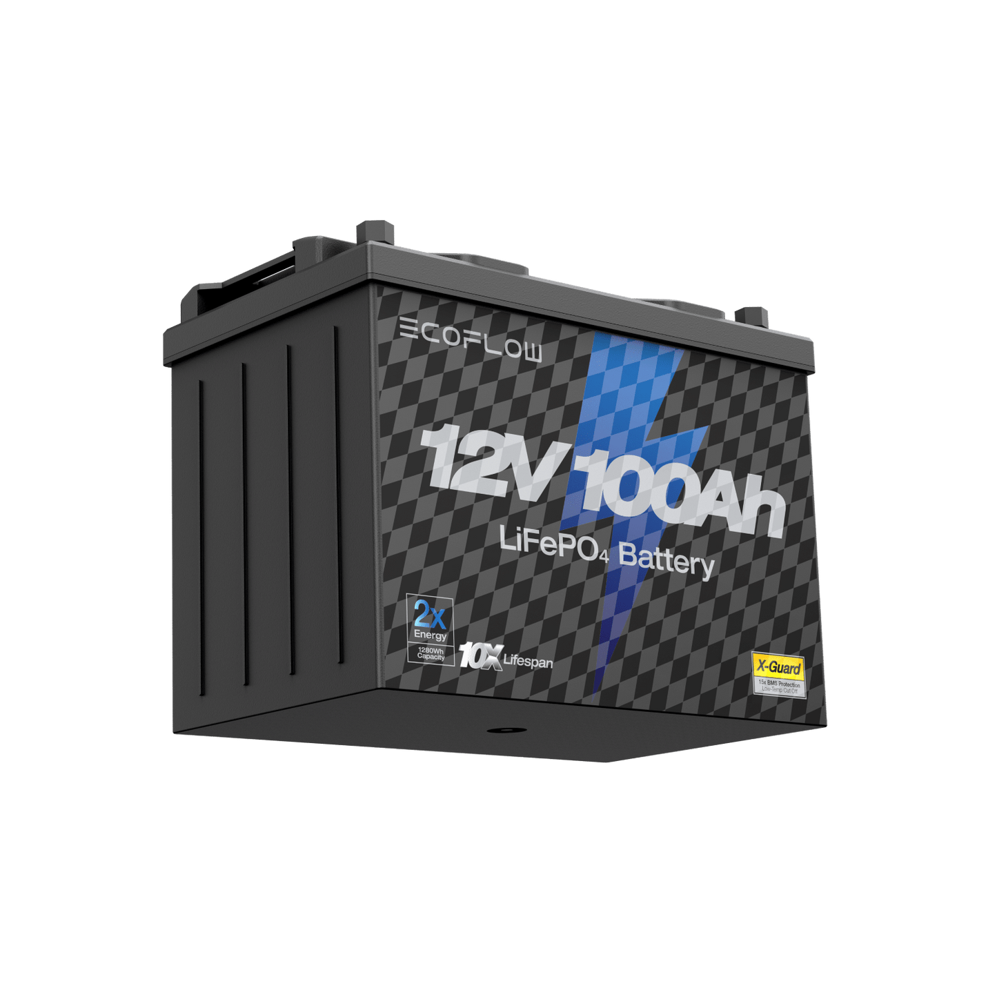 Alaiify Lithium 12V 100Ah Deep Cycle LiFePO4 Battery