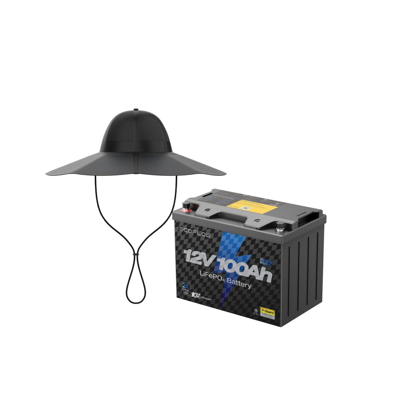 Alaiify Lithium 12V 100Ah Deep Cycle Marine Trolling Motor Battery