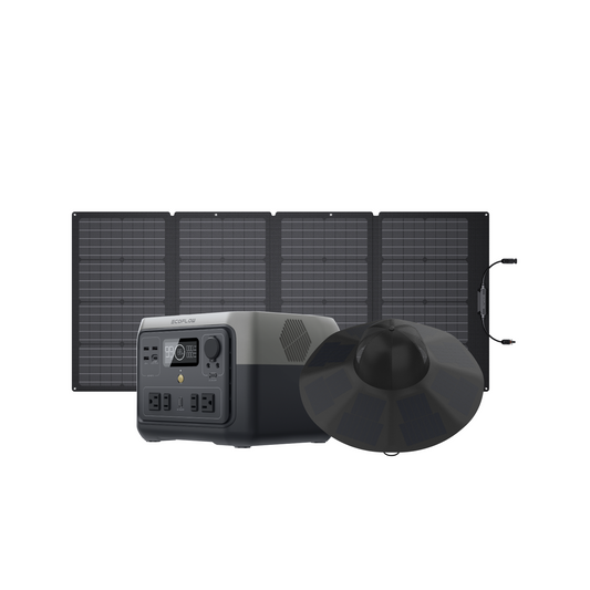 Alaiify RIVER 2 Max + 160W Solar Panel + Power Hat(L)