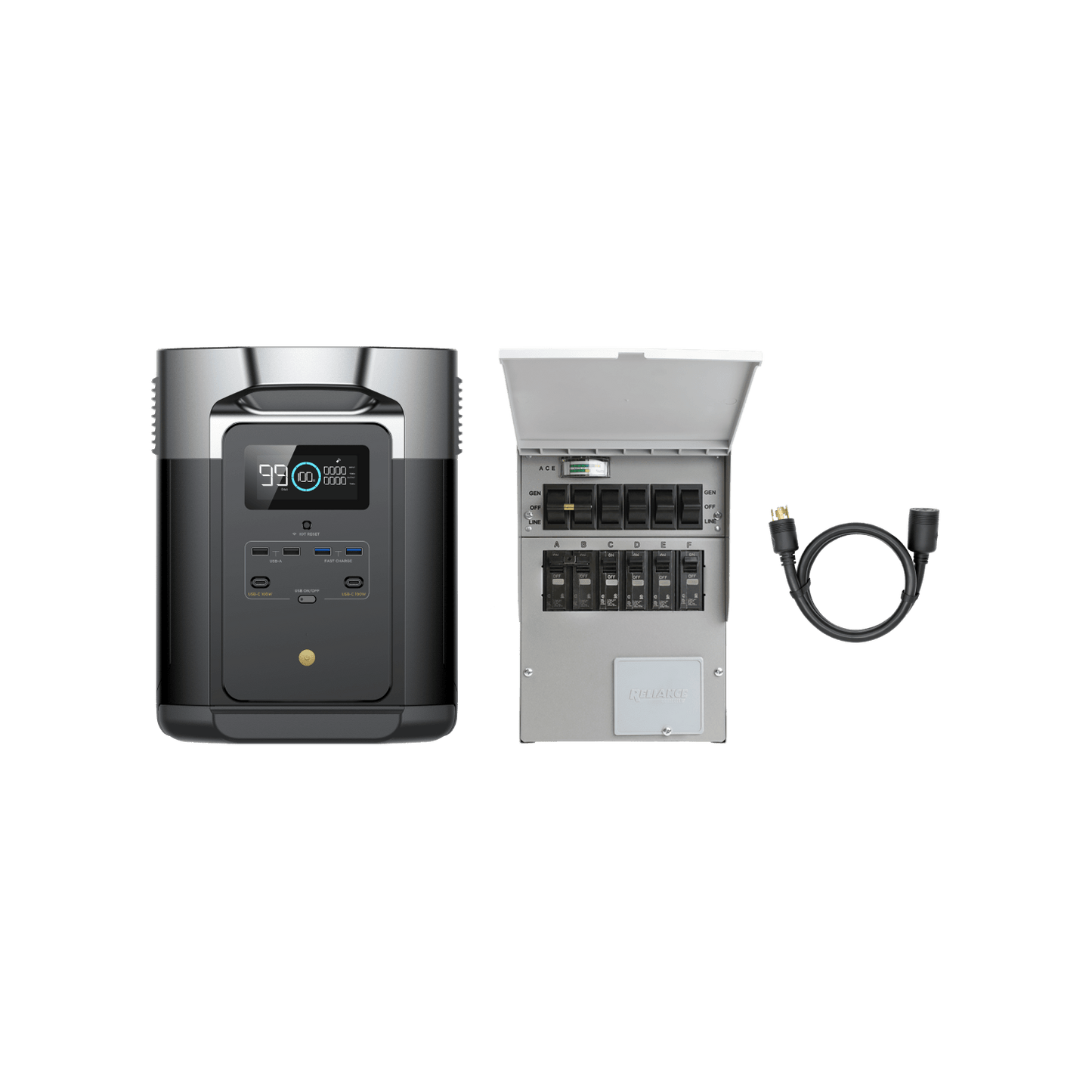 EcoFlow DELTA Max + перемикач