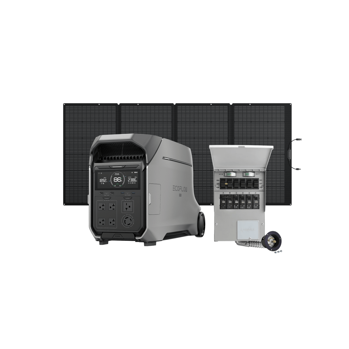 Alaiify DELTA Pro 3 Portable Power Station + 400W Portable Solar Panel + Transfer Switch (306A)