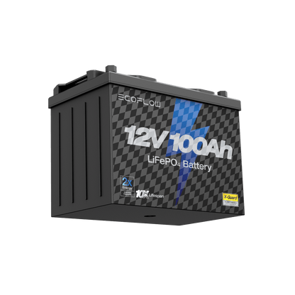 Alaiify Lithium 12V 100Ah Deep Cycle LiFePO4 Battery