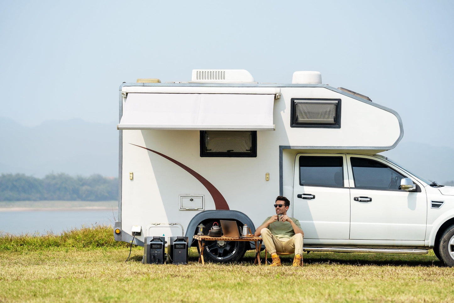Portable RV & EV Power with Alaiify DELTA Pro: Alaiify DELTA Pro + Grounding Adapter