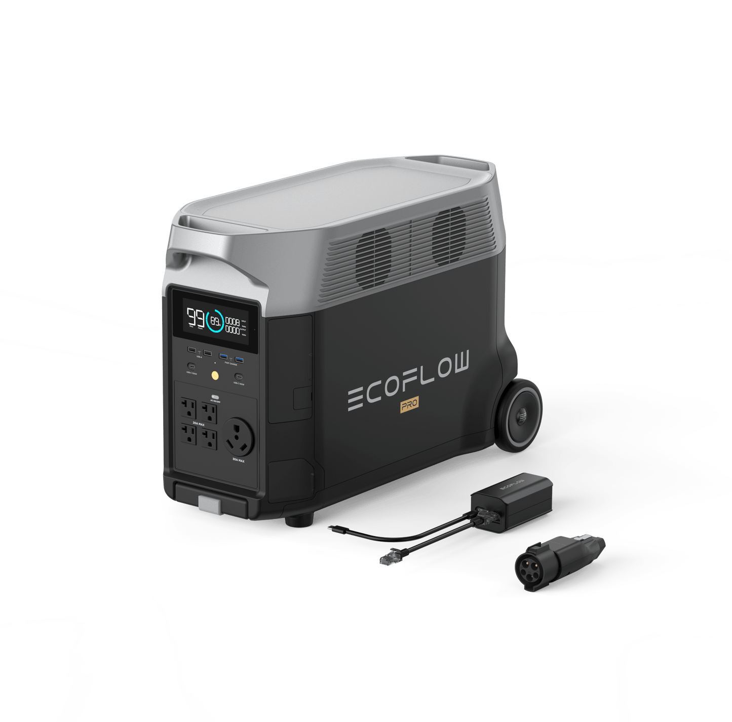 Portable RV & EV Power with Alaiify DELTA Pro: Alaiify DELTA Pro + Grounding Adapter