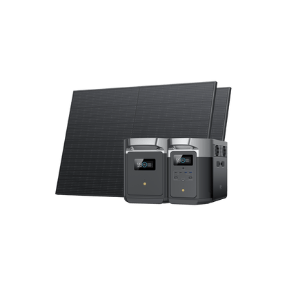 Alaiify DELTA Max Portable Power Station + 2*400W Rigid Solar Panel + Alaiify DELTA Max Smart Extra Battery