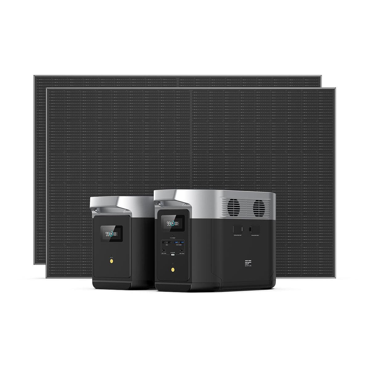 Alaiify DELTA Max Portable Power Station + 2*400W Rigid Solar Panel + Alaiify DELTA Max Smart Extra Battery