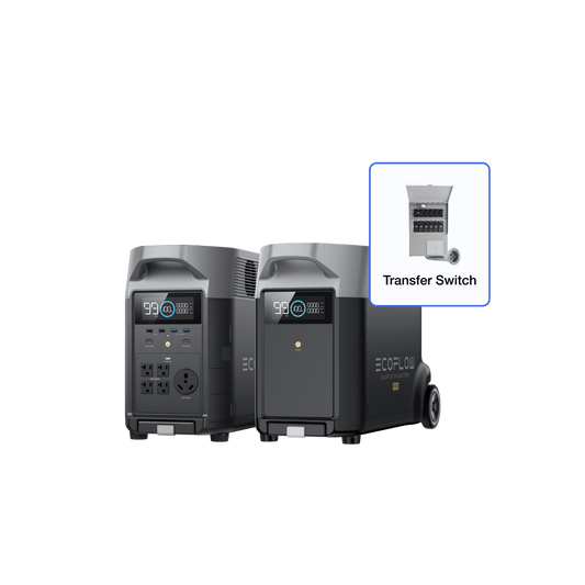 Alaiify DELTA Pro + Alaiify DELTA Pro Smart Extra Battery + Transfer Switch - Flash Sale