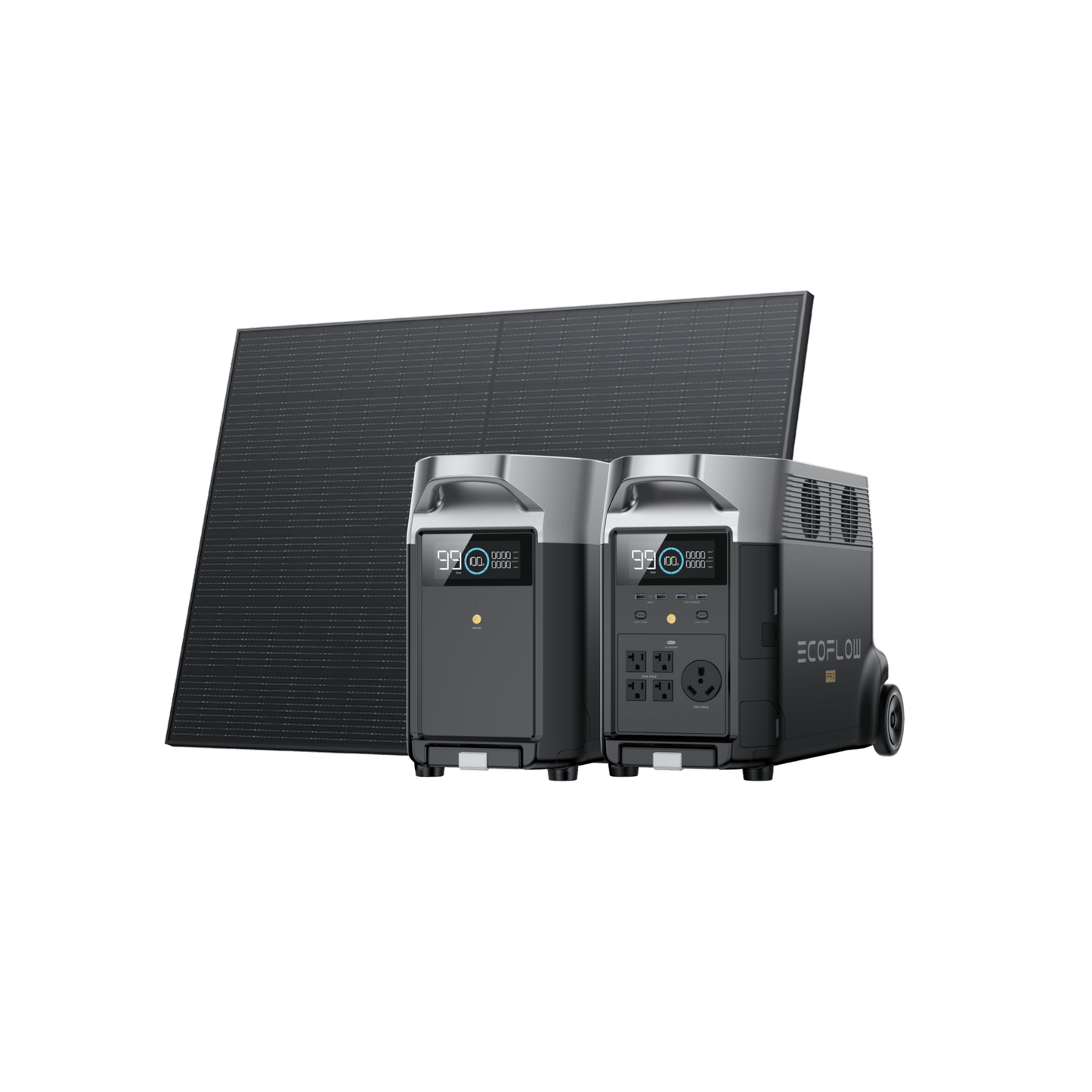 Alaiify DELTA Pro Portable Power Station + 400W Rigid Solar Panel + Alaiify DELTA Pro Smart Extra Battery